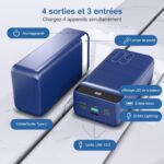 Batterie Portable Haute Capacité 60000mAh 3 sortie