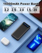 Lot de 2 Batteries Externes 16000 mAh