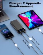 Lot de 2 Batteries Externes charge