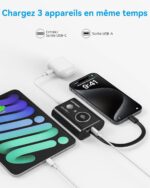 Mini Batterie Externe Portable 3 appareils