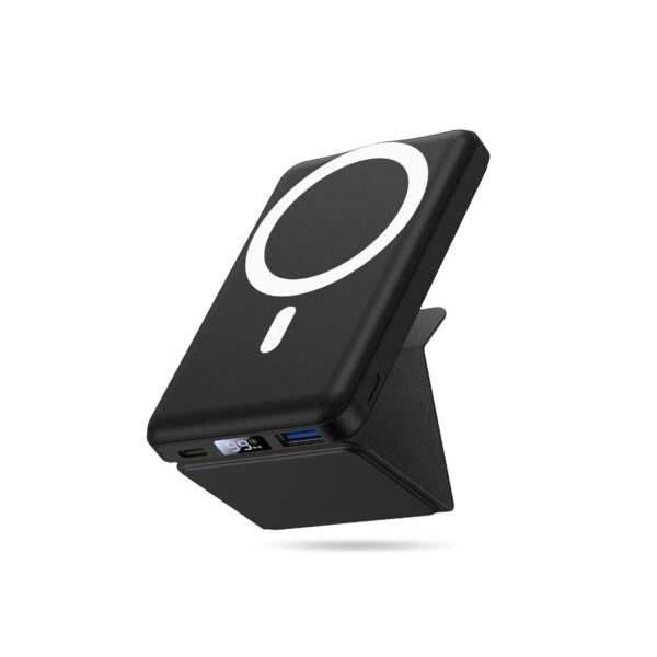Batterie Externe Magnétique Sans Fil 10000Mah Noir