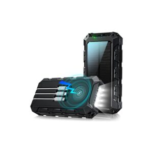 Batterie Externe Rechargeable Panneau Solaire